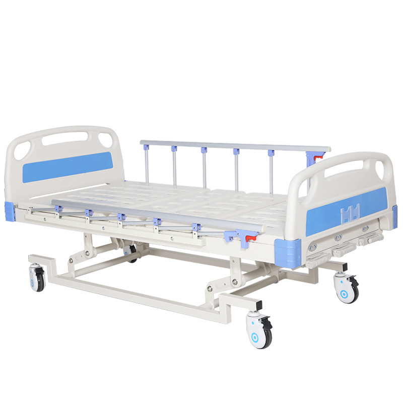 Adjustable hospital bed 2 Crank Manual Hospital Bed portable manual medical bed factory  price