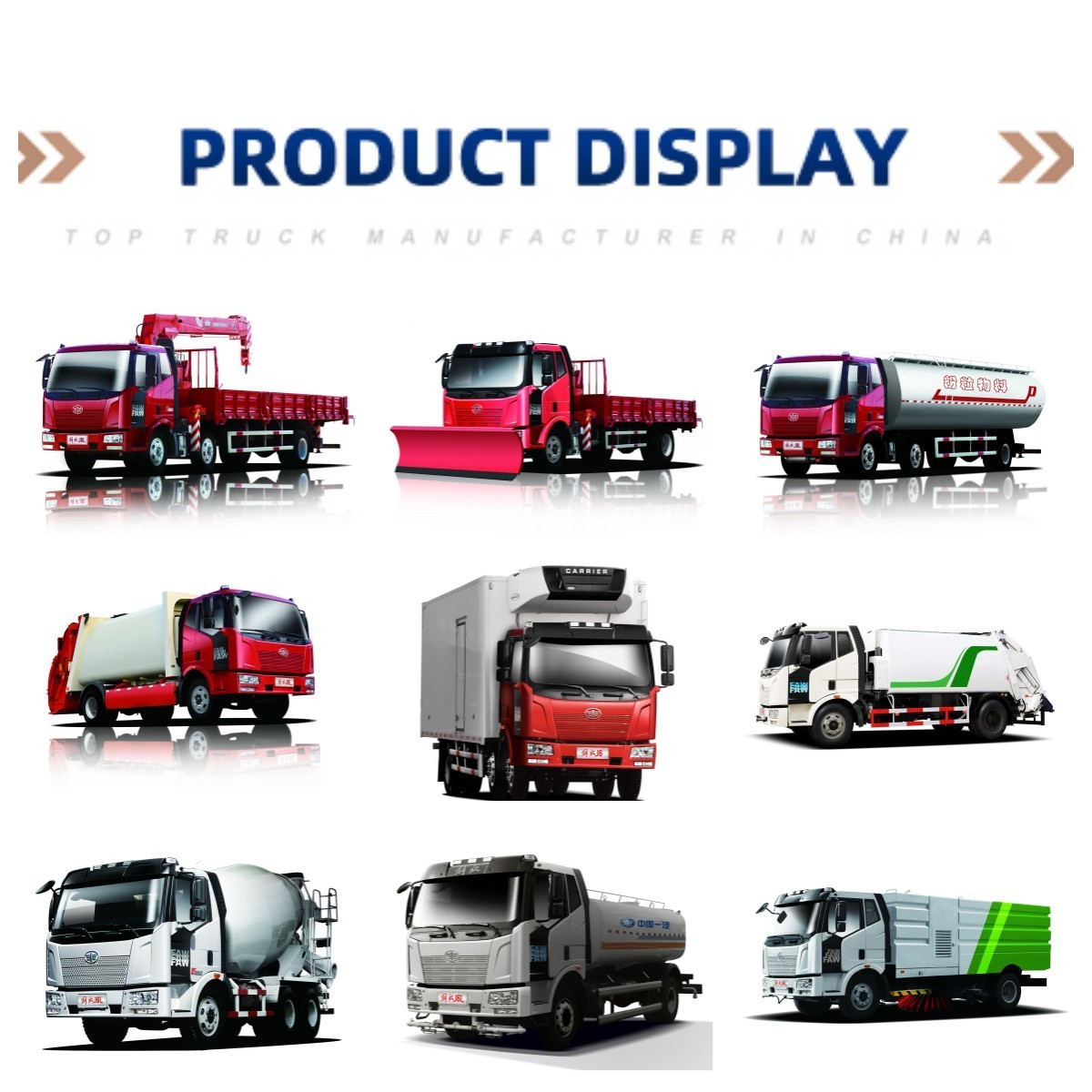 FAW Brand New Chinese Factory Direct Sale Diesel Van Lorry Truck 5 Tons Light Cargo Trucks