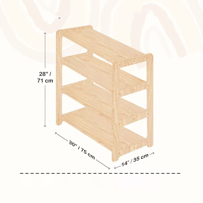 Montessori Kid's Clothes Cabinet Interior Design Garment Store Baby Clothing Display Racks Montessori Furniture Open Shelf