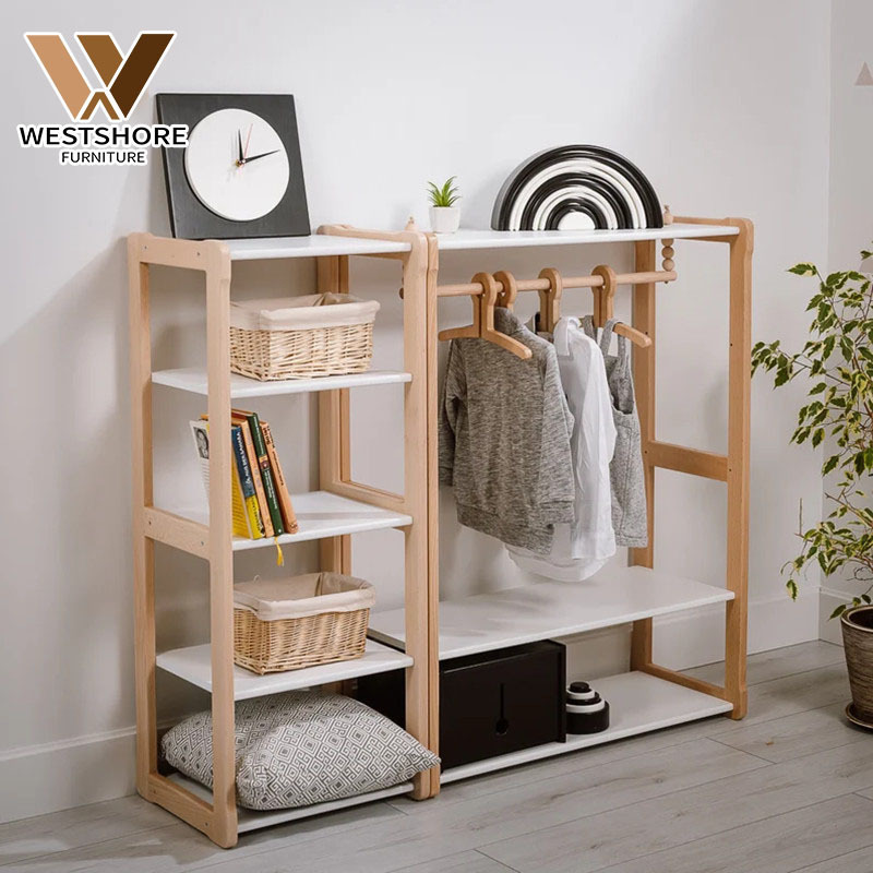 Children Wardrobe Wood Clothing Rack Wood Clothes Rack A Frame  Wood Clothing Rack Dress Up Storage Vendor Display Kids