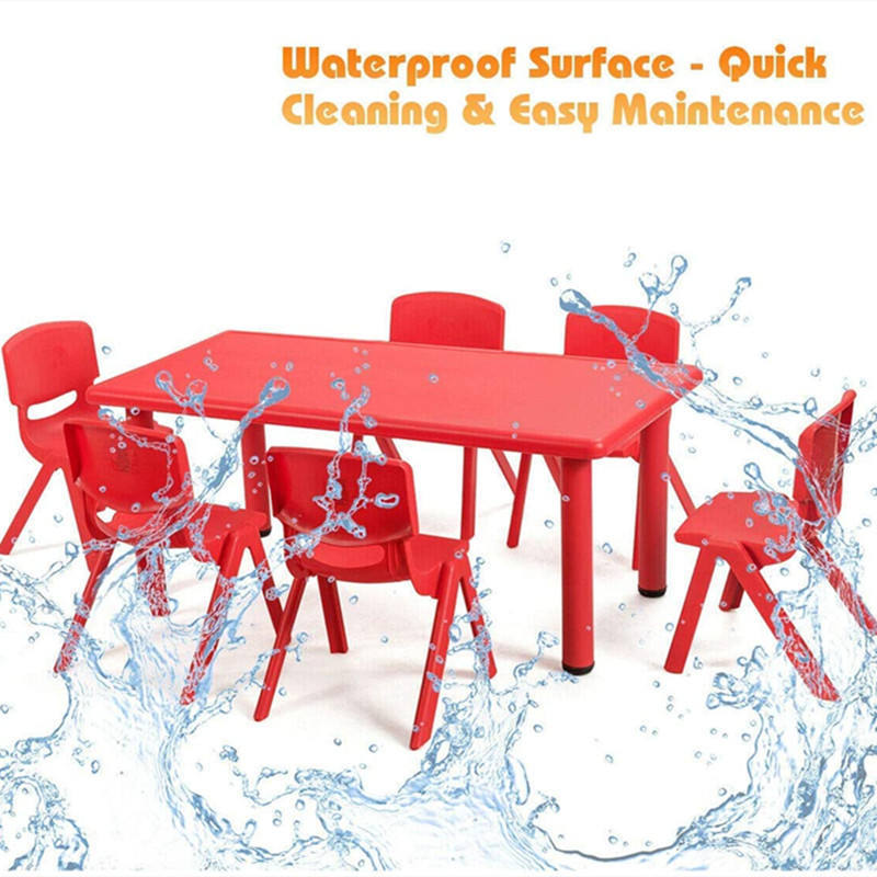 West Shore Colorful Nursery School Furniture Kids Study Table Plastic Tables And Chairs For Sale