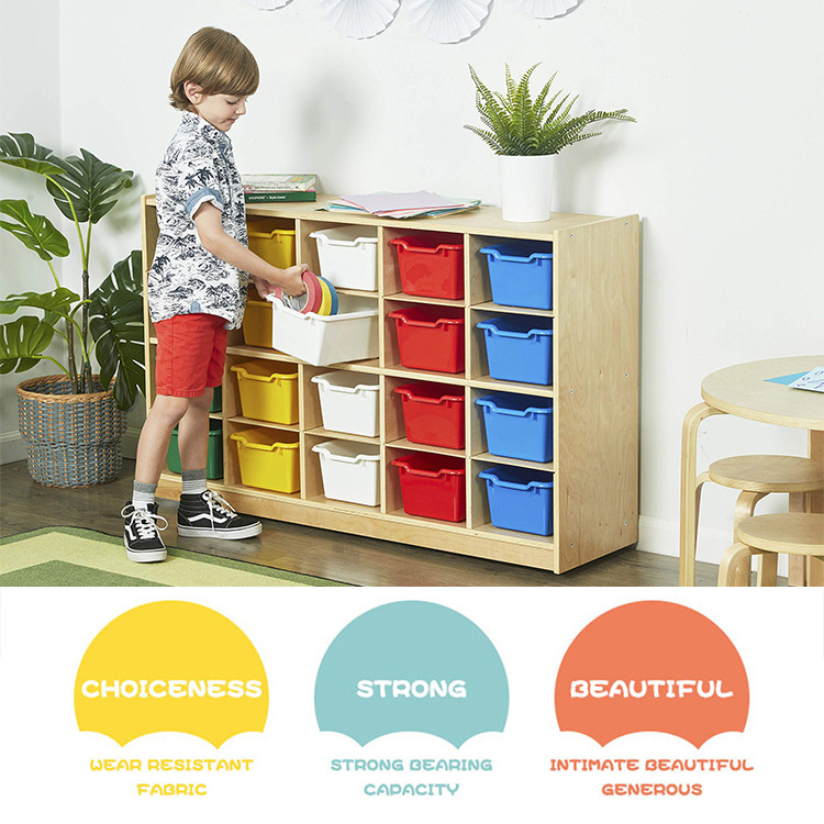 Montessori Wooden Kids Toy Storage For Kindergarten 2 Shelf Organizer Cabinets Block Kindergarten Cabinet For Toddler