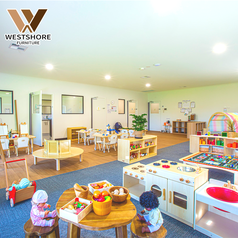 Wooden Montessori Cheap Daycare Furniture Classroom Reading Literacy Corner Preschool Nursery Kindergarten Furniture