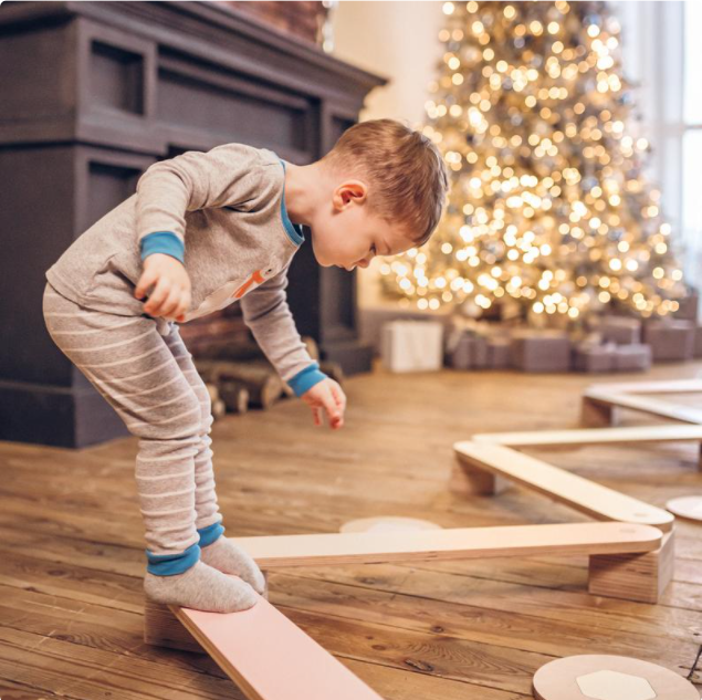 Montessori Wooden Indoor Foldable Balance Beam For Kids Adjustable Toddler Wood Kid Balance Beam Toys For Children Exercise