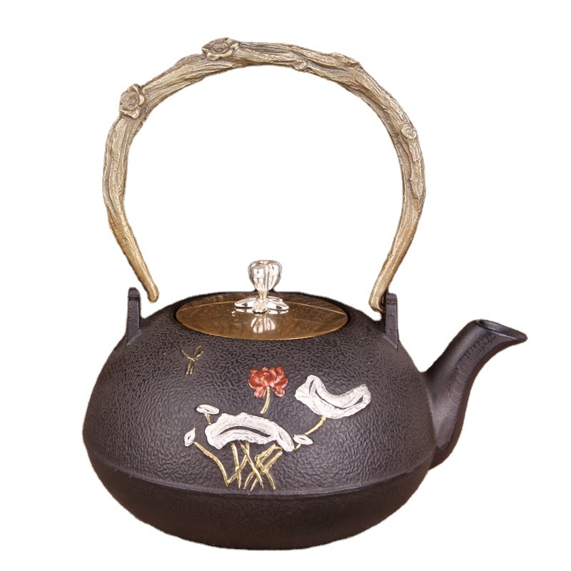 hot sale traditional cast iron teapot big volume tea kettle