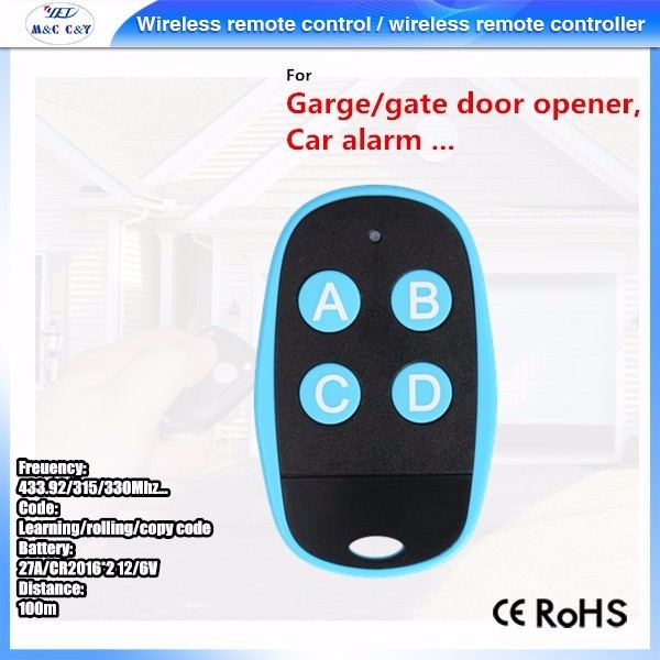 433MHZ D5type universal remote control wireless transmitter and receiver motorcycle remote duplicator for sliding door