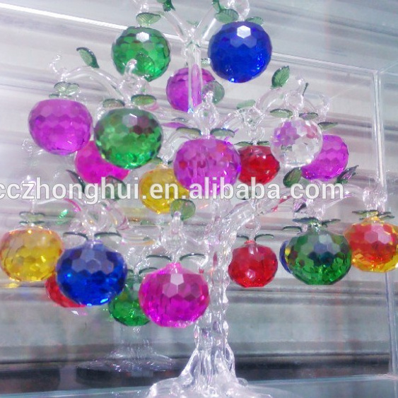 beautiful & hot sale crystal apple tree