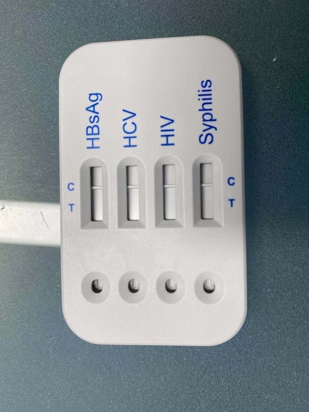 Blood Infectious disease screening test 4 in 1 combo test kit of HBsAg HIV HCV Syphilis rapid test
