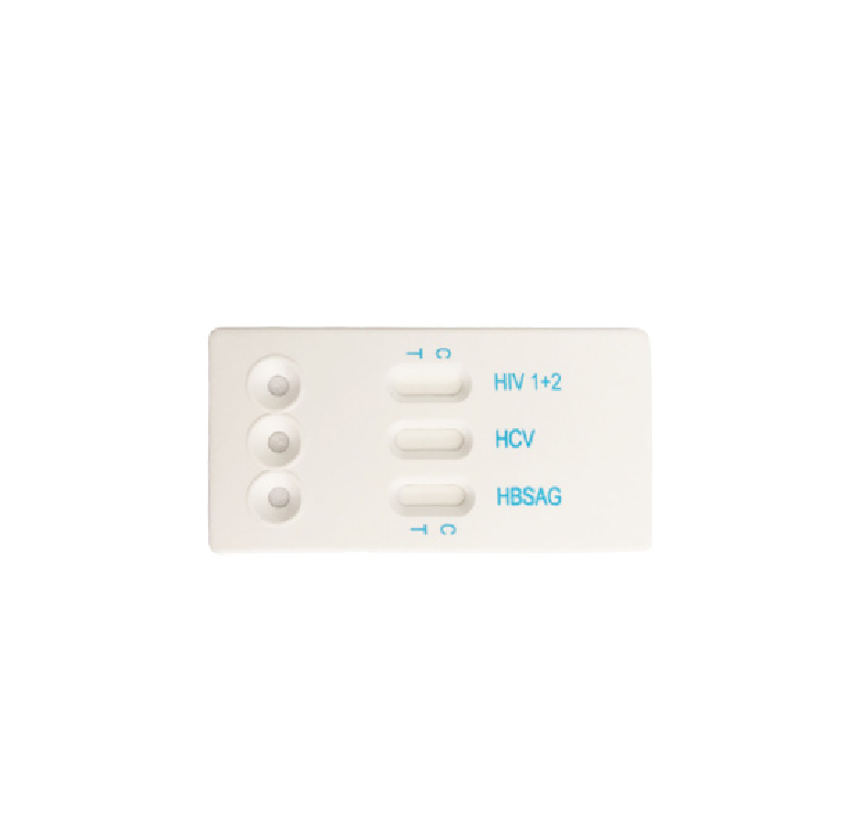 High quality blood Infectious disease screening test 4in1combo test kit of  HBsAg HIV HCV Syphilis detection