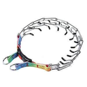 Hot Adjustable Durable Not Easy To Rust Stainless Steel Prong Collar for Medium Large Dogs ,Free Sample Dog Prong Collar