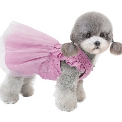 Dog Summer luxury lace Dress Pet Clothes Small Dog Clothing Wedding Dresses Cat Yorkshire Pomeranian Poodle Schnauzer Costume