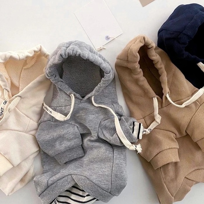 Sports Style Plain Dog Hoodies Clothes Pet Hoodies Clothing Fashion Design Wholesale Hot Leisure Custom Packing Customized Logo