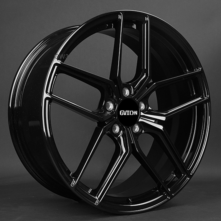 18 inch 19 inch black 5 hole universal aluminum alloy wheels rim for sale car wheels