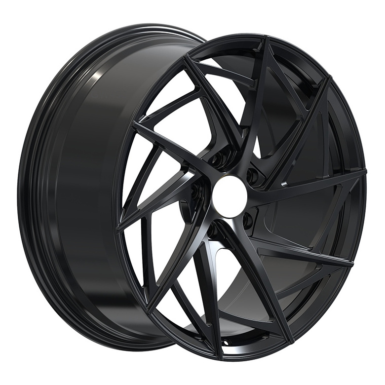 GVICHN Brand  Custom matte black   Forgiato wheel High quality forged aluminum alloy wheels 21 inch 5*130 matte black