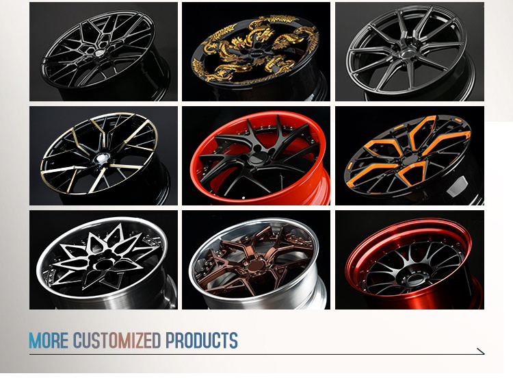 GVICHN Brand 6061-T6 aluminum alloy custom forged wheel factory hot - selling 24 inch 5x120 forged rims