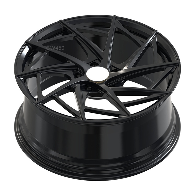 GVICHN Brand  Custom matte black   Forgiato wheel High quality forged aluminum alloy wheels 21 inch 5*130 matte black