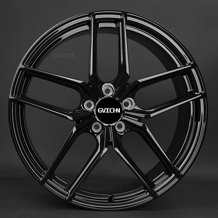 18 inch 19 inch black 5 hole universal aluminum alloy wheels rim for sale car wheels