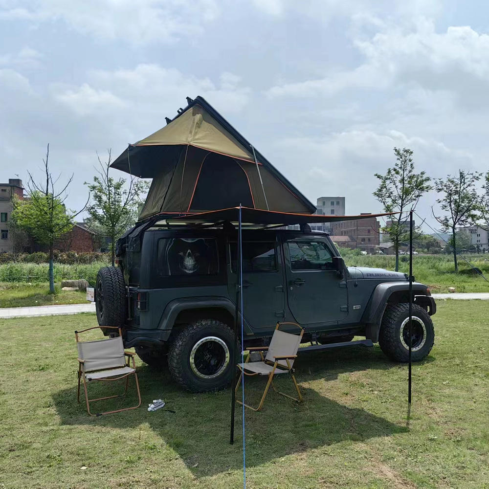 New solar panel car roof top tent  hard shell car roof tent with solar panel for Jeep Wrangler Suzuki Jimny Toyota Tacoma