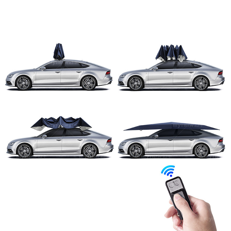 Automatic Car Umbrella Sun Shade Cover Foldable Folding Roof Covers Umbrella Tent for Cars