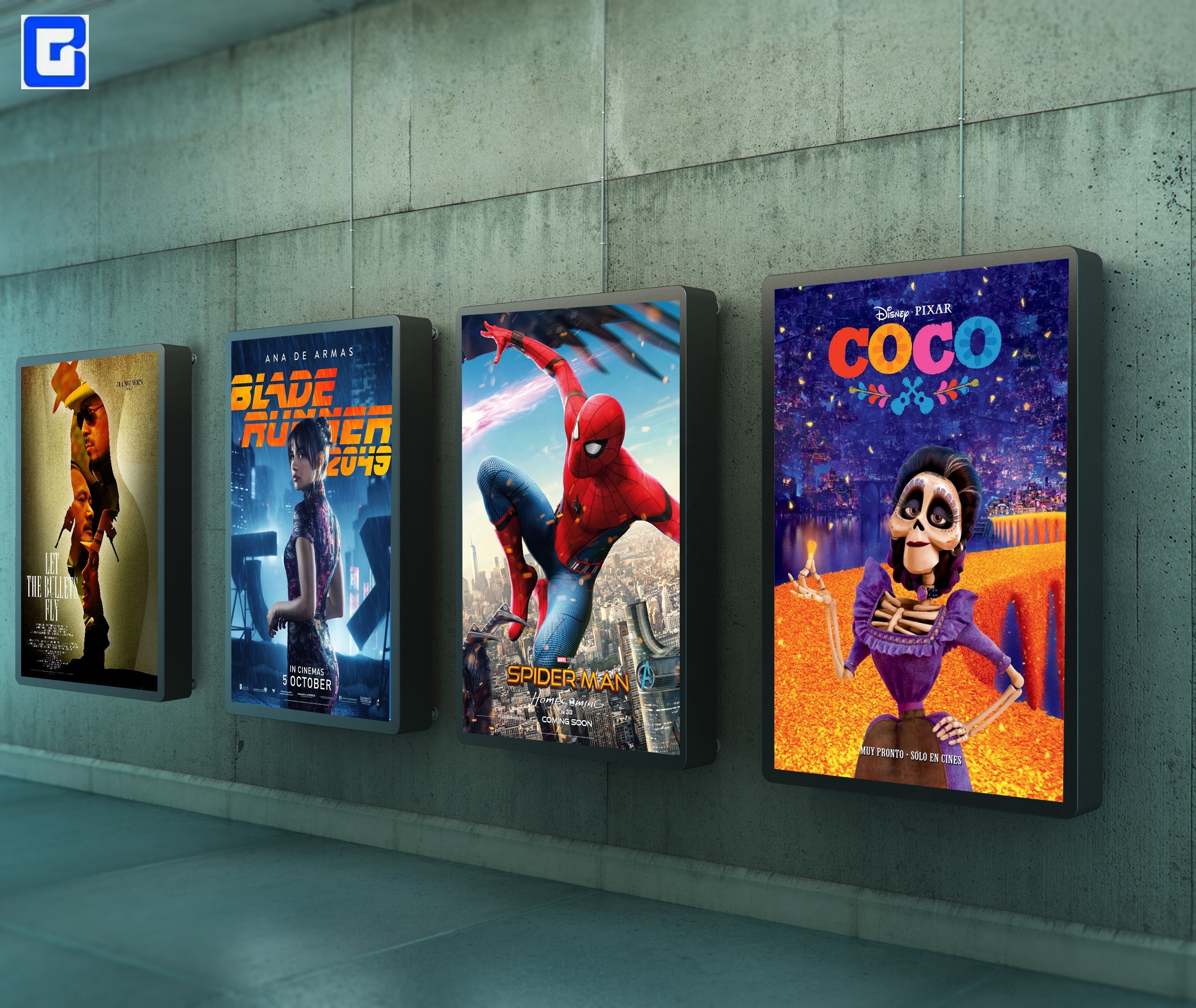 Customized theater custom lightbox slim light boxes movie poster light box ultra thin light box