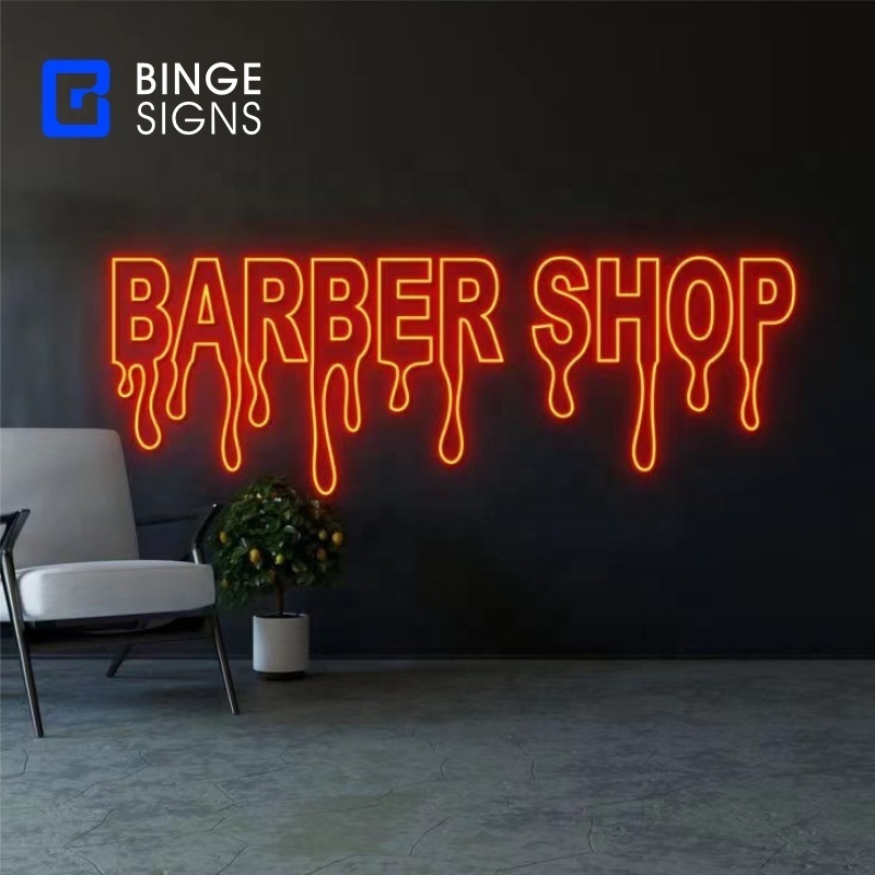 Binge Custom Made Popular Decorative Acrylic Neon Signs Electronic Signs Led Neon Lights Store Led Advertising Sign