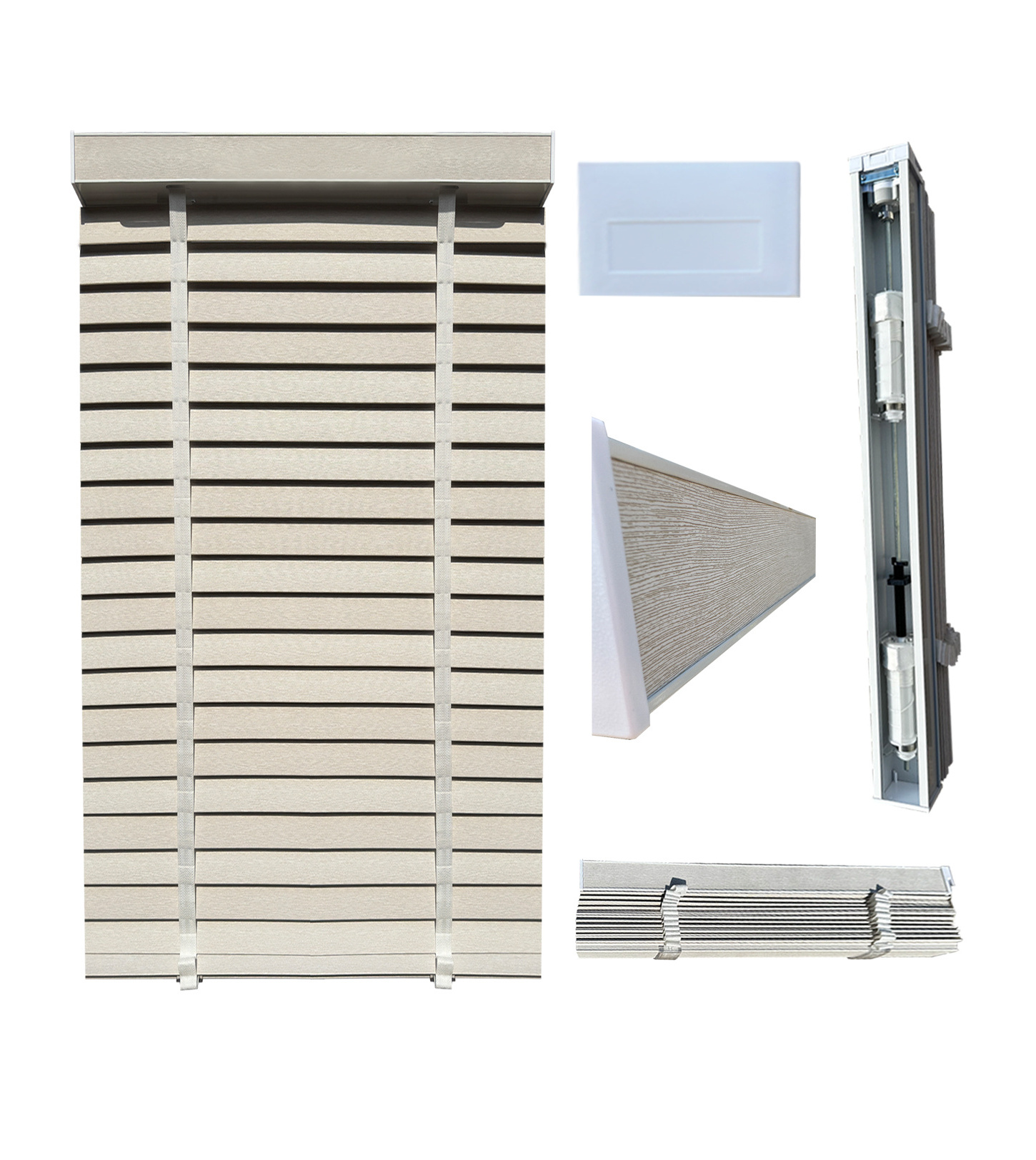 Wholesale faux wood blinds automatic wooden venetian blinds