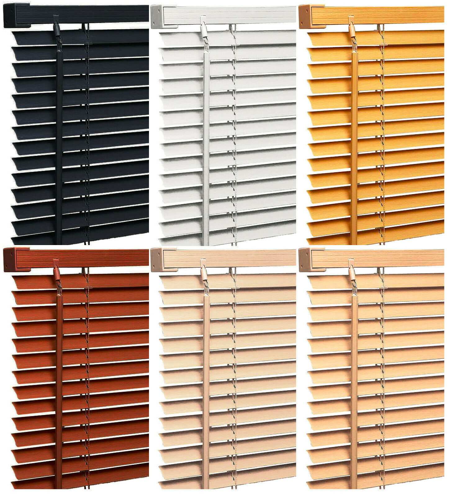 Wholesale faux wood blinds automatic wooden venetian blinds