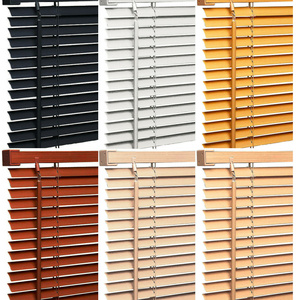 Wholesale faux wood blinds automatic wooden venetian blinds