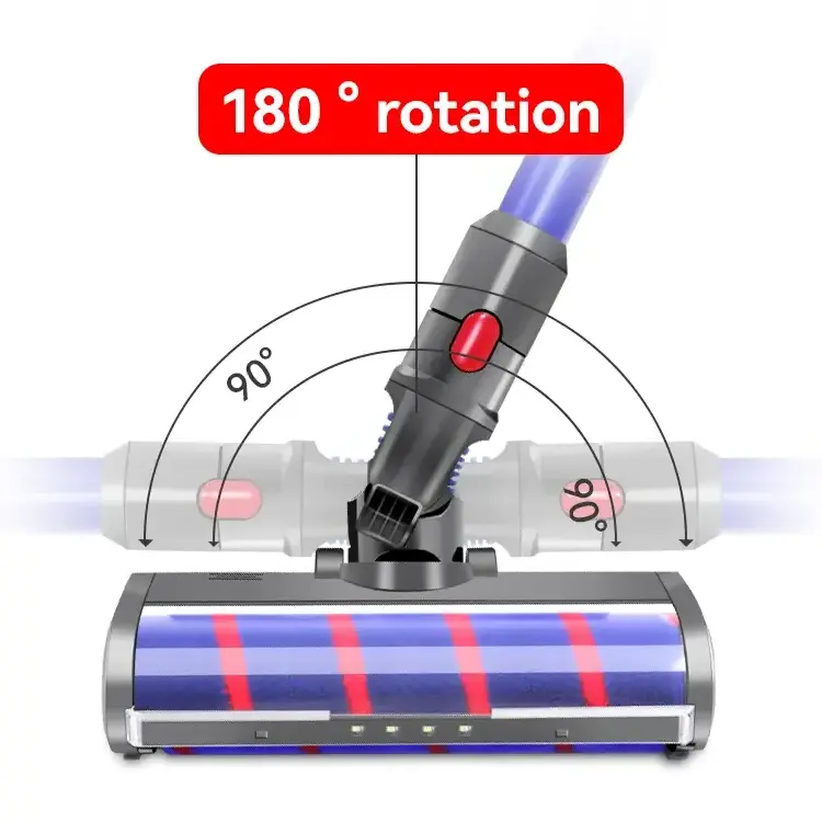 Factory laser LED Light Dysons V6 DC62 Electric Carpet Floor Vacuum Cleaner Cleaning Brush Accessories