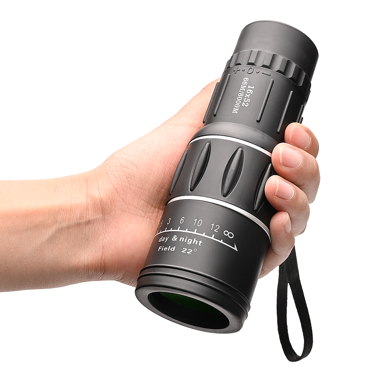 Waterproof telescope monocular 16x52 Zoom Lens Night Vision Monocular High Power Dual Focus Optics monocular for hunting