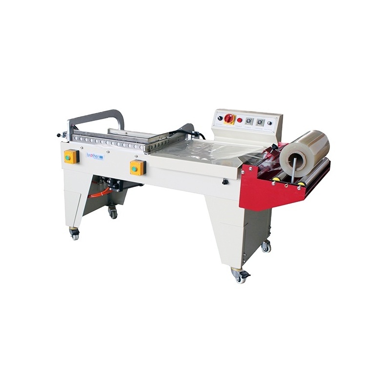 FQL450T Bropack Hot sale Semi Automatic Manual PE Film L Bar Shrink Wrap Wrapping Sealer Machine