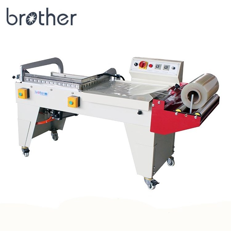 FQL450T Bropack Hot sale Semi Automatic Manual PE Film L Bar Shrink Wrap Wrapping Sealer Machine