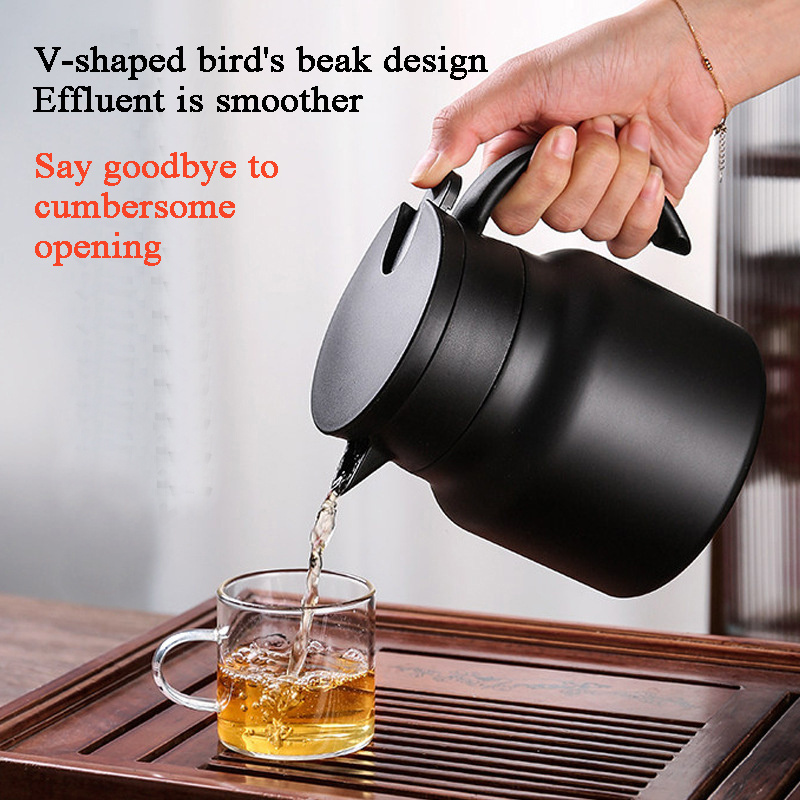 Thermal Coffee Carafe 304 Stainless Steel Double-wall Vacuum Coffee Pot Insulated Cafetiere Portable tea set