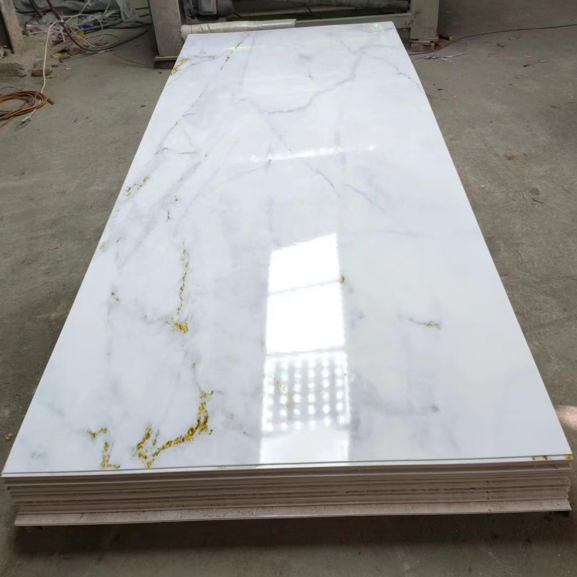 modern industrial design pvc roof sheets fireproof marble brick wall feature wall panels decorative