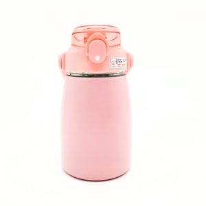 Large Capacity Children's Straw Big Belly Kids Stainless Steel Flask Vacuum Insulated Water Bottle