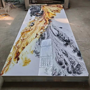 cheap price artificial stone uv marble board banquett wall panels modern style acrylic 3d pvc sheet