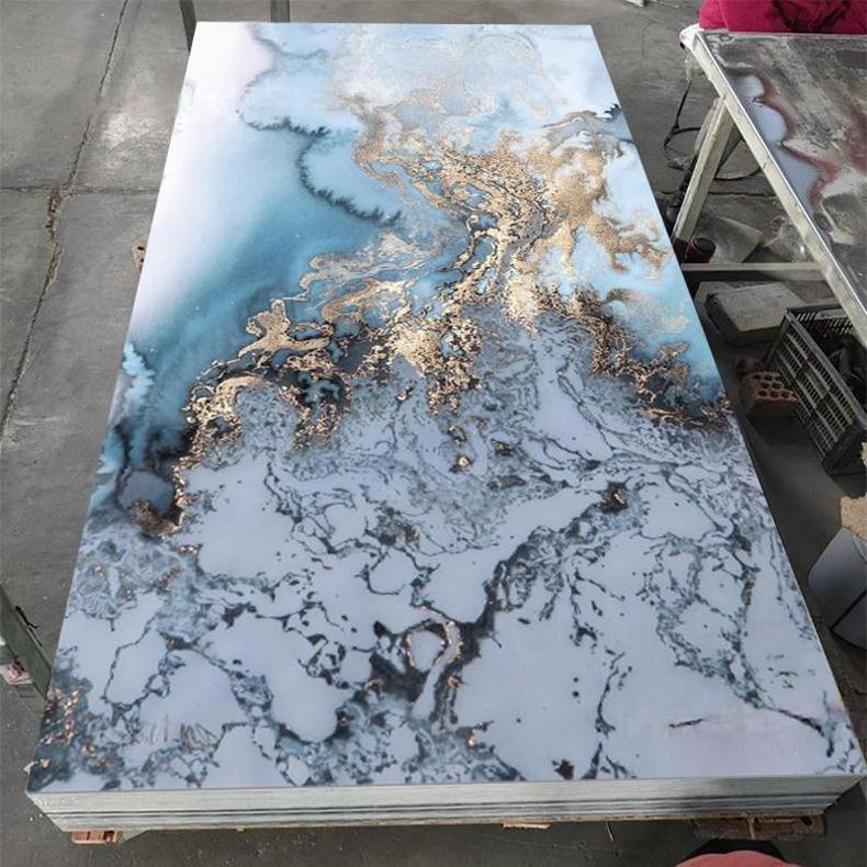 uv board interior decoration marble laminated plastic sheet pvc wall panel