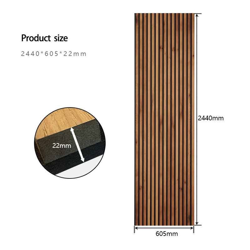 polyester pet board insulation slat polyester fiber wooden acustic wall panel art acoustic