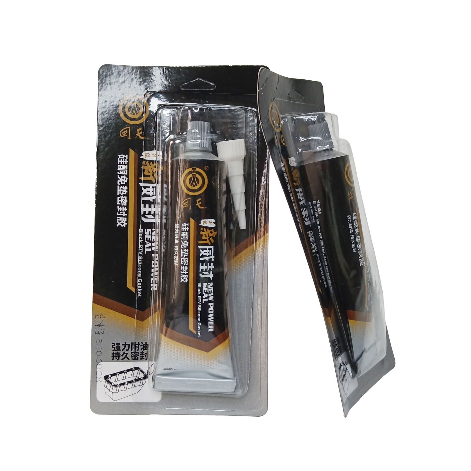 OEM  Oil and high temperature resistance black RTV silicone sealant