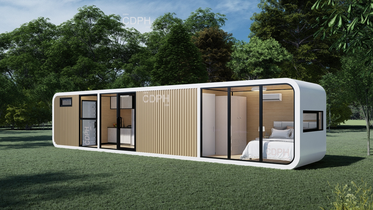 CDPH Luxurious Light Tiny Home Garden Office Flat Pack Tiny Prefab House Prefabricated Cabin House