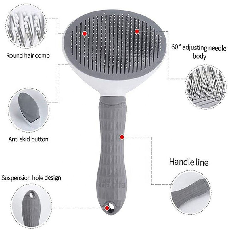 Pet Dog hair remover Care Cat Brush Stainless Steel Comb hair remover Pets Dogs Accessories grooming pet hair brush