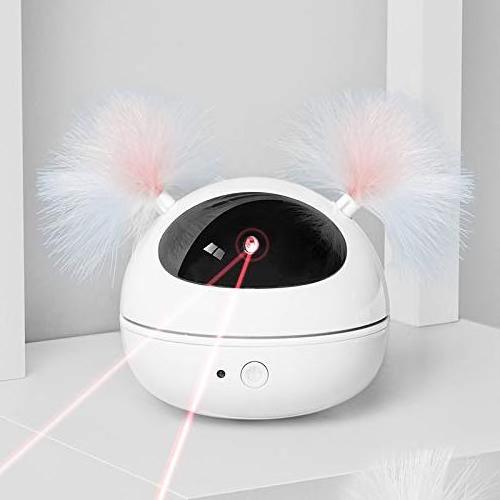 Factory Wholesale Automatic Laser Cat Toy Kitten Shape Laser Cat Toy LED Red Laser Cat Toy Pet Christmas Gift