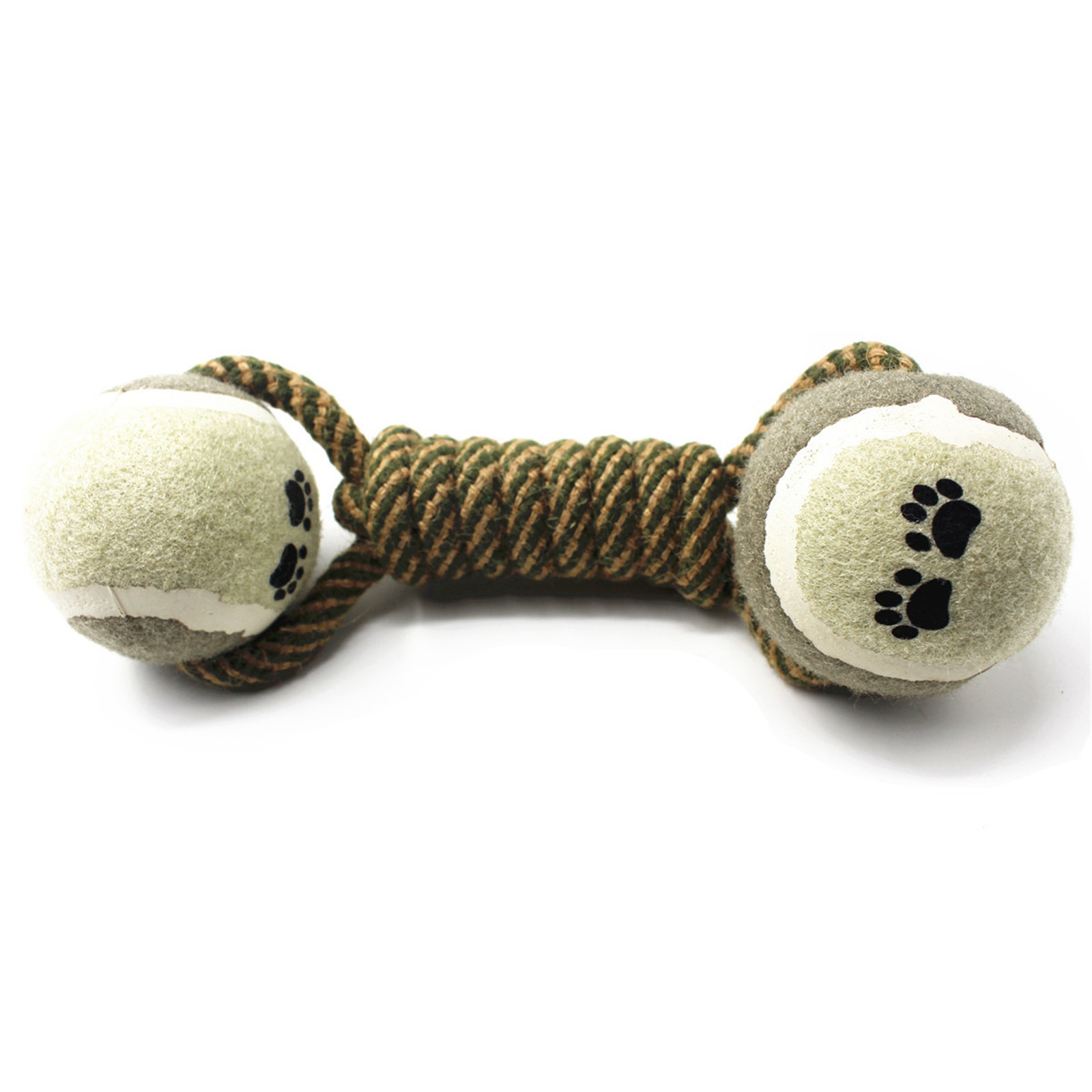 Hot Selling Dumbbells Tennis Ball Cotton Rope Dog Chew Toy Dog Rope Toy Dog Teeth Cleaning Toys