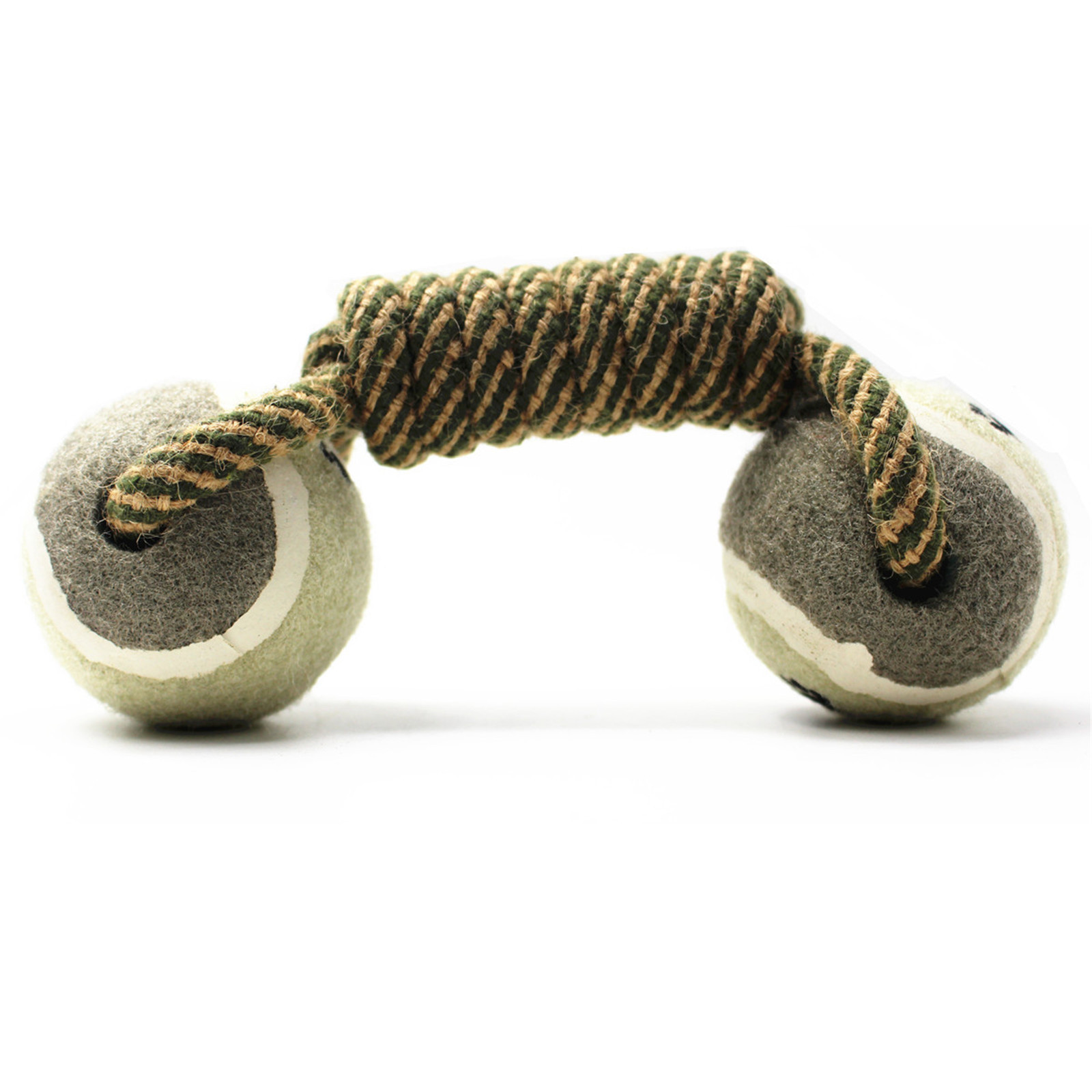 Hot Selling Dumbbells Tennis Ball Cotton Rope Dog Chew Toy Dog Rope Toy Dog Teeth Cleaning Toys