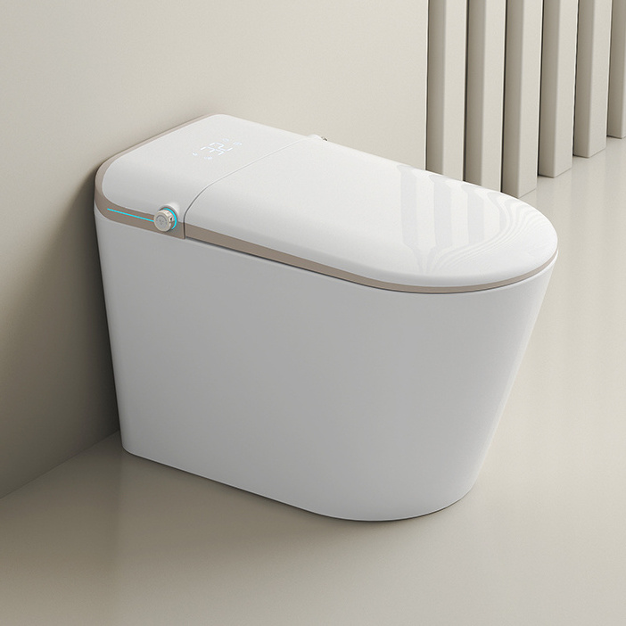 Factory Modern Electric Automatic Closestool Bathroom Intelligent Sanitary Ware Ceramic Wc Toliet One Piece Smart Toilet