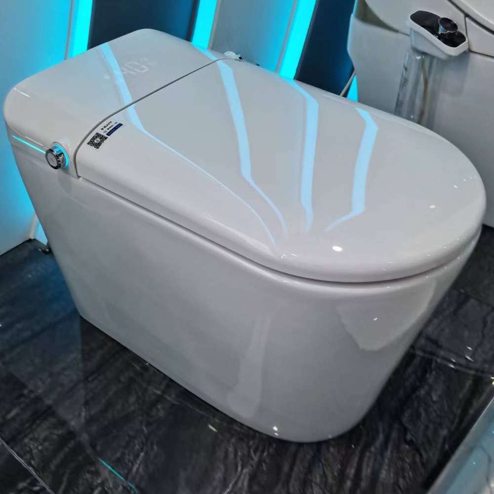 Factory Modern Electric Automatic Closestool Bathroom Intelligent Sanitary Ware Ceramic Wc Toliet One Piece Smart Toilet