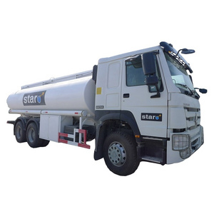 Howo 6x4 20m3 2  Compartments Water Spray Bowser Tanker Sprinkler Fuel Tank Truck For Sale