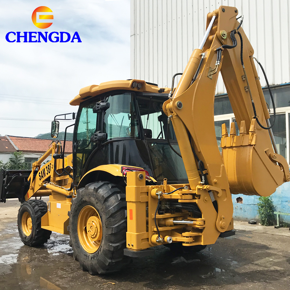 Towable Backhoe 3CX 4CX Used Backhoe Loader For Sale