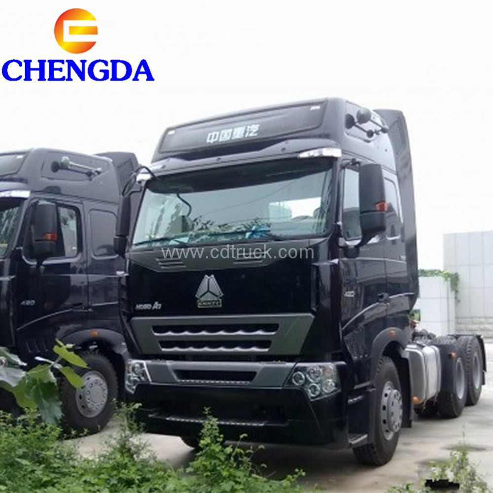 Howo used 6*4 sinotruk A7 380hp 400hp 430hp tractor truck for sale