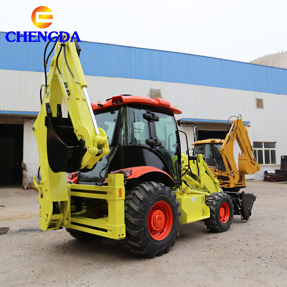 Towable Backhoe 3CX 4CX Used Backhoe Loader For Sale